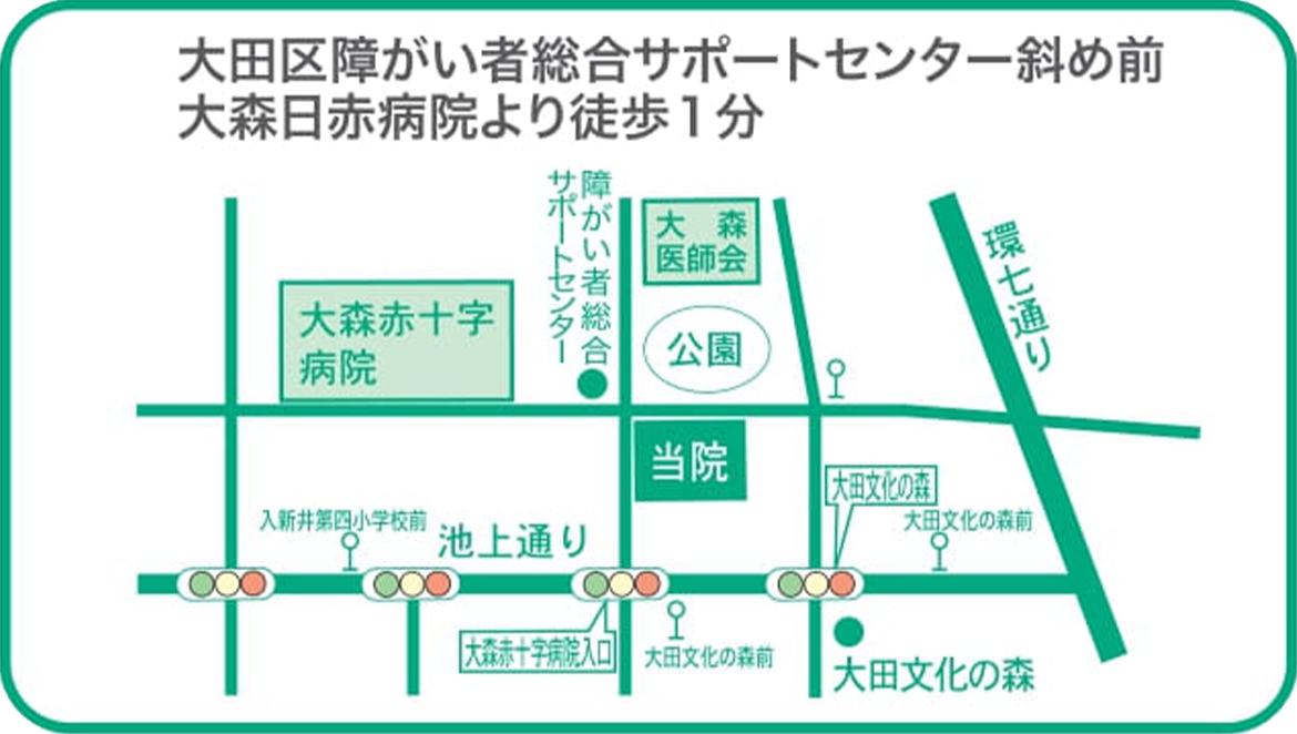 おおはら消化器内科クリニック　地図